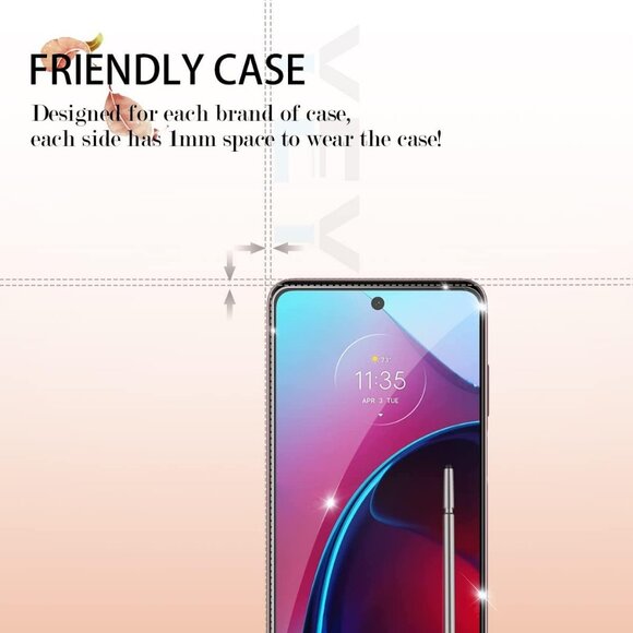Moto G Stylus 2022 4G/5G Tempered Glass Screen Protector, [2 Pack] [Anti-scratch - Picture 5 of 12